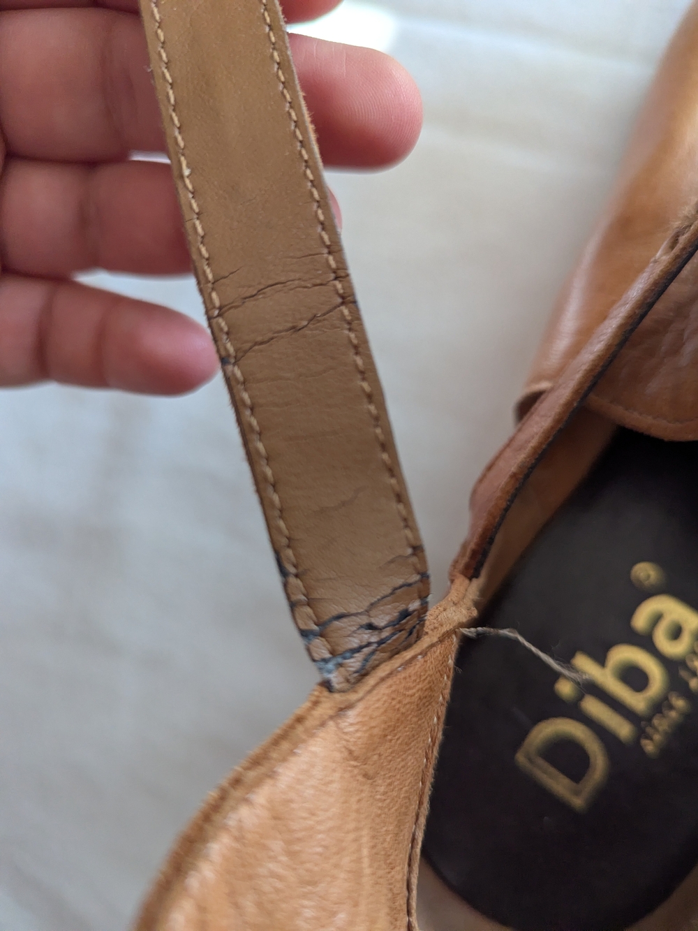 Diba Tan Leather Strap Ankle Boots, 8 - Picture 8 of 10